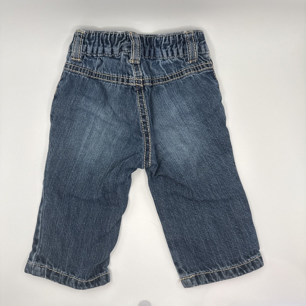 Gymboree Baby Girl Blue Jeans Size 3-6 Months 2013 Heart Pockets - Picture 5 of 5